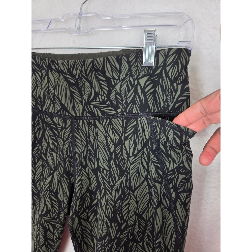 Sweaty Betty Power Full Length Leggings Leaf Print 27in Size M Workout Casual - Picture 3 of 9